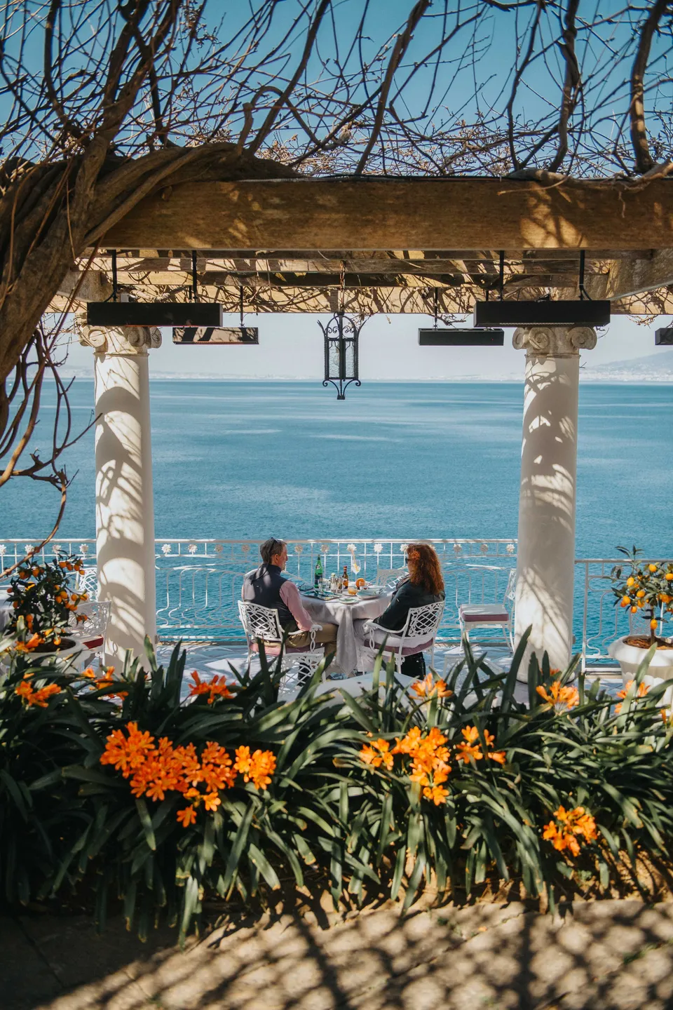 Bellevue Syrene — La terrazza affacciata sul mare