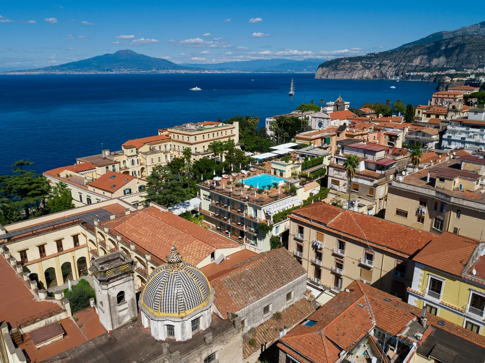 Grand Hotel La Favorita: il rooftop e il paesaggio di Sorrento